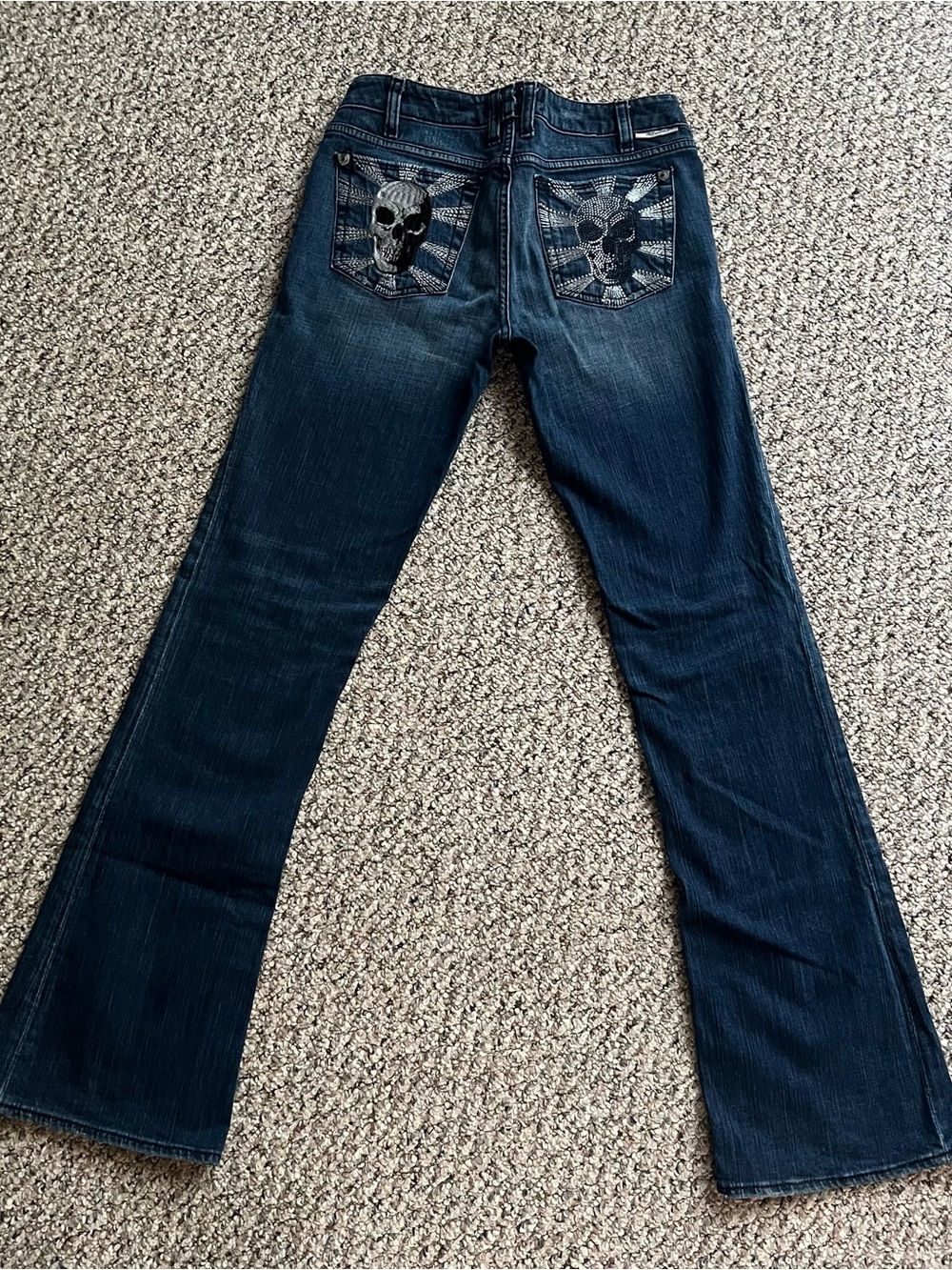 J & Company Skull Jeans SZ 28